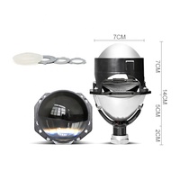 Nouvel arrivage Lentille de phares de 3 pouces Lentille de projecteur laser Bi Led 5500K AF18 Projecteur Bi Led