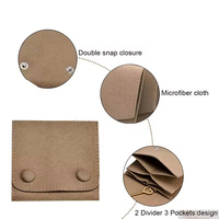 Bolso de mano tipo sobre de terciopelo para joyas, collar con piedra de jade, bolso de mano de microfibra de terciopelo con cierre de broche oculto
