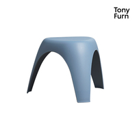 Tabouret Ottoman Moderne Écologique en Plastique pour la Décoration Intérieure dans les Petits Espaces : Salon, Chambre, Salle de Bain, Cuisine, Hôtel, Salle à Manger