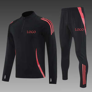 男性用スウェットスーツ男性用スウェットスーツ,カスタムロゴハーフジップトラックスーツ<span class=keywords><strong>2</strong></span>ピースアスレチックセット - Product Image 1