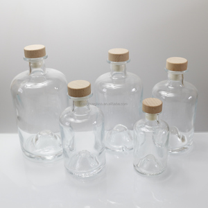 Botellas de Vidrio Premium para Farmacia de 100ml, 250ml, 375ml, 500ml, 750ml, 25cl, 50cl, 75cl, Transparentes, para Licores y Bebidas Espirituosas, con Corcho - Product Image 6