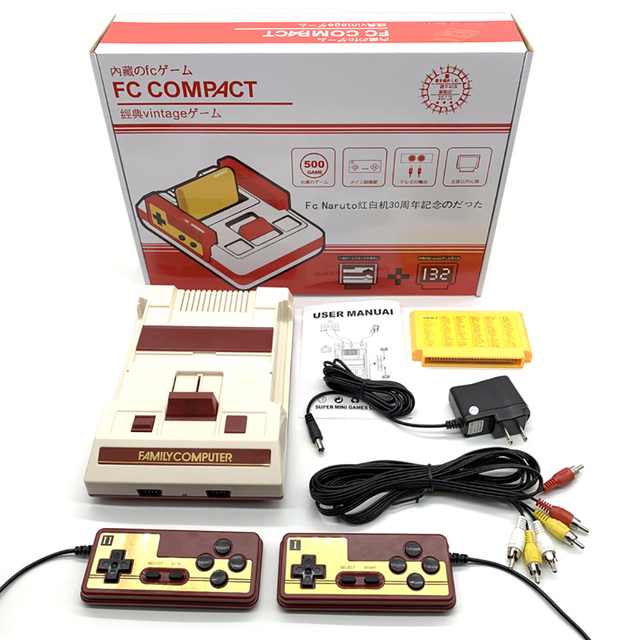 New FC Compact Game Player 500 Games Mini TV Classic Arcade 8Bit Family Video Game Computer Handheld Gaming Card Nostalgic AV