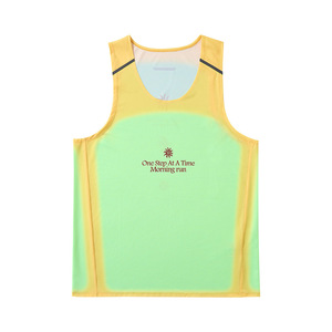 เสื้อกล้ามพิมพ์ลายโทเท็มสไตล์สตรีทสุดเท่ ระบายอากาศได้ดี สำหรับเล่นกีฬากลางแจ้ง ฤดูใบไม้ผลิ/ฤดูร้อน ปี 2026 พิมพ์ลายดิจิทัลไล่เฉดสี แขนปกติ - Product Image 2