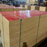Panneau de contreplaqué rigide multi-plies pour la construction commerciale, surface bois lisse et lisse, idéal pour le coffrage de poutres, durable et réutilisable.