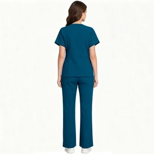Daoyi Maternity Nurse Uniform Set Dark Green Polyester Women Hospital Workwear - Product Image 2