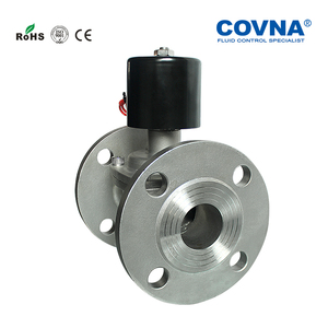 Válvula solenoide de diafragma COVNA de 6 pulgadas, accionada por gas, AC220V, de alta temperatura y brida alta - Product Image 4