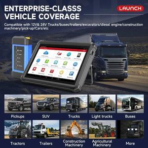 X431 V + hdIII 12V/24V Scanner de camion robuste véhicule commercial <span class=keywords><strong>Auto</strong></span> Diesel machines lecteur de Code de Bus outil de <span class=keywords><strong>Diagnostic</strong></span> élevé - Product Image 2