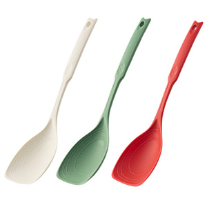 Plastic Serving Spoons Set of 3 Colors Eco-Friendly PP Material Dinnerware - Product Image 1