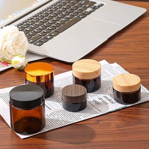 Wholesale Eco-friendly <b>Glass</b> Jars 5g-200g Screw Cap <b>Containers</b> for Face & Body Lotion - Product Image 5