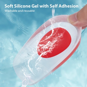 Le coussin de talon en gel de <span class=keywords><strong>silicone</strong></span> soulève la taille du talon de la semelle intérieure du talon plantaire pour la fasciite plantaire - Product Image 4