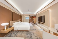 Ensemble de meubles de chambre à coucher en bois moderne, style italien de luxe, suite de lit complet pour la maison et l'hôtel