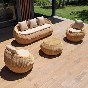 Ensemble de canapés en rotin d'extérieur modernes pour meubles de jardin, terrasse et <span class=keywords><strong>patio</strong></span> - Product Image 2