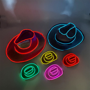 <span class=keywords><strong>Chapeau</strong></span> de cowboy LED sans fil pour fête de carnaval de Noël, laser lumineux coloré LED clignotant pour Halloween, Nouvel An - Product Image 5