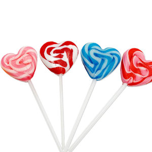 Bonbons durs Halal à saveur de fruits assortie <span class=keywords><strong>Sucette</strong></span> en forme de cœur multicolore Saint Valentin le sexe opposé Amour <span class=keywords><strong>Sucette</strong></span> - Product Image 1