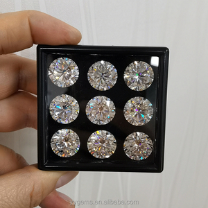 Venta directa de fábrica 1.0ct 6,5mm VVS Claridad Diamante sintético GRA Moissanite Gemstone - Product Image 6