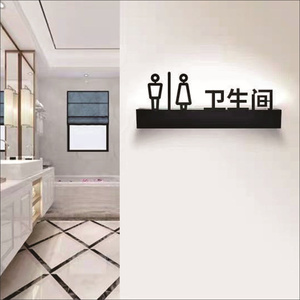 Không thấm nước phổ quát ký hiệu WC dấu hiệu phòng vệ sinh biển số cho môi trường độ ẩm cao - Product Image 4