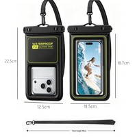 Nouvelle Housse Étanche Universelle Flottante en PVC pour Téléphone Portable Tactile, Idéale pour la Plongée, la Natation et les Activités de Plein Air, 7,5 Pouces
