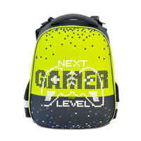 Sac à dos ergonomique unisexe pour garçons et enfants Haslor Gamer Pixel Print, design tendance, fermeture éclair, dos souple, fabricant OEM