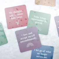Ensemble de cartes d'affirmation imperméables Cartes d'affirmation personnalisées pour la douche quotidienne