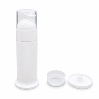 Flacon pompe sans air en plastique de qualité supérieure 75 ml 100 ml, étiquette personnalisée, emballage pour dentifrice, conteneur pour cosmétiques et soins bucco-dentaires