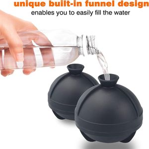 Moule à glaçons sphériques réutilisable sans BPA de 2,5 pouces pour whisky, grand format, facile à démouler - Product Image 2