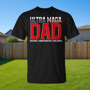 Camiseta promocional Ultra for Maga Dad Raising Conservative Children - Product Image 3