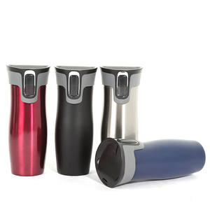 Gobelet automatique de 15oz tasse de voyage isolée sous vide en acier inoxydable gobelet en acier inoxydable avec couvercle automatique - Product Image 4