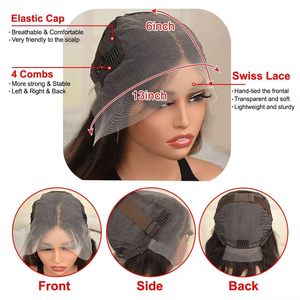 Milk Tea Cash Bionda Brasiliana Parrucca Davanti Parrucca Parrucca Onda Corpo per le Donne - Product Image 6