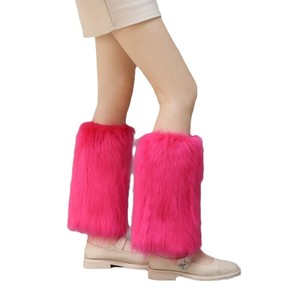 Copristivali in Finta Pelliccia, Scaldamuscoli Corti in Peluche per Autunno/Inverno, Copriscarpe Versatili in Pelliccia di Volpe per Donne - Product Image 5