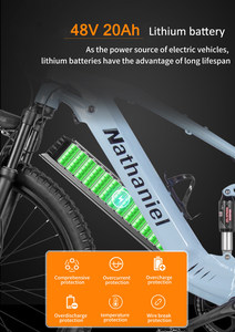 Bicicleta Eléctrica de Suspensión Completa de 27.5 Pulgadas, Almacén en la UE, para Desplazamientos Urbanos y Viajes de Ocio, Bicicleta Ligera para la Ciudad SYX-9300, 4 Modos de Conducción - Product Image 4