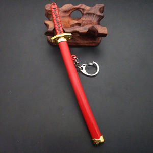 Nouveau Mini 15cm Roronoa Zoro Figures Épée Porte-clés <span class=keywords><strong>Anime</strong></span> Dessin Animé Démon Slayer Couteau Fourreau <span class=keywords><strong>Sabre</strong></span> Couteau Katana Porte-clés pour Cadeau - Product Image 4