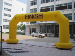 Inflatable Yellow START & FINISH Arch Over 12ft Waterproof Sun Resistant for Advertising Sales or Events - Product Image 3