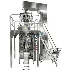 Machine d'emballage verticale automatique pour aliments surgelés en gros sacs, frites, boulettes de viande, ailes de poulet, machine de pesage et d'emballage de viande - Product Image 6