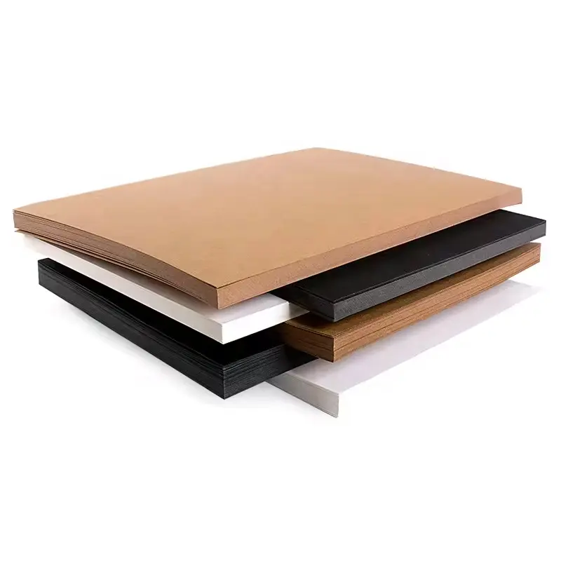 Rolo de papel Kraft marrom reciclável para embalagem de presentes Guangtu, papel para artes e ofícios, 30 cm x 100 m, C1S 300gsm, placa marfim