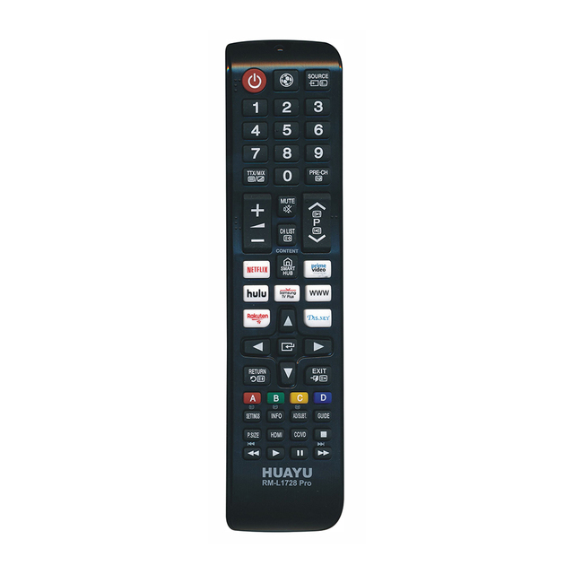 HUAYU RM-L1728 Pro Wholesale Hot Selling Smart TV Universal Remote Control for Samsung LCD 4K 8K QLED