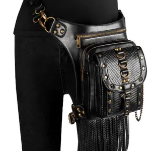 HG130 Steampunk taille <span class=keywords><strong>jambe</strong></span> sacs femmes hommes Style victorien étui <span class=keywords><strong>sac</strong></span> <span class=keywords><strong>moto</strong></span> cuisse hanche ceinture Packs Messenger sacs à bandoulière - Product Image 1
