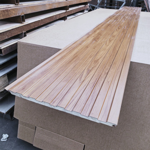 Panel de Aislamiento Acústico de PU, Panel de Techo de FRP, Panel Aislante para Cámaras Frigoríficas, Tableros de Construcción de Hormigón Aislado, Panel de Pared de Madera, Panel Sándwich - Product Image 5
