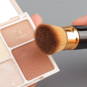 Nouvel ensemble de pinceaux de rasage portables à poils synthétiques rétractables avec manche en plastique, pour le visage et la poudre, vente directe usine - Product Image 4