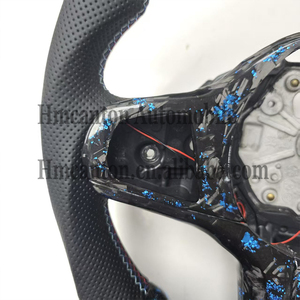 Volante Deportivo de Fibra de Carbono Forjado con Diseño Innovador y Cuero Perforado con LED para BMW G20 G30 G01 Serie 3 Serie 5 - Product Image 3