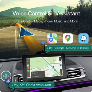 วิทยุติด<span class=keywords><strong>รถยนต์</strong></span>พกพา GreenYi ระบบไร้สาย Apple Carplay และ <span class=keywords><strong>Android</strong></span> Auto หน้า<span class=keywords><strong>จอ</strong></span>สัมผัส HD ขนาด <span class=keywords><strong>7</strong></span> <span class=keywords><strong>นิ้ว</strong></span> เครื่องเล่นมัลติมีเดีย วิดีโอ รุ่น T86 - Product Image 4