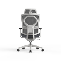 Chaise de bureau moderne en maille, chaise d'ordinateur pour la maison, chaise confortable avec protection lombaire, chaise de patron, chaise de conférence relevable, ergonomique