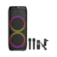 Enceinte DJ portable ZQS10209 double 10 pouces avec écran LED et Bluetooth pour extérieur