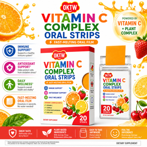 Tiras Orales de Vitamina C Compleja OEM de Disolución Rápida con Zinc para Apoyo Antioxidante, Sin Azúcar B2B - Product Image 3