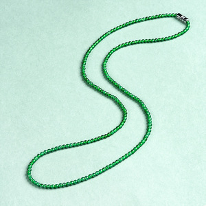 Tự Nhiên Jadeite 3Mm Ngọc Bead Vòng Cổ Và Vòng Đeo Tay Của Phụ Nữ Ngọc Bán Buôn Thiết Kế Ban Đầu C003 - Product Image 4