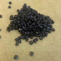 Plastik Rekayasa Paduan PC/ABS Grade Cetakan dengan Ketahanan Benturan Tinggi 36 dan Modulus Lentur 1951 Granul Hitam