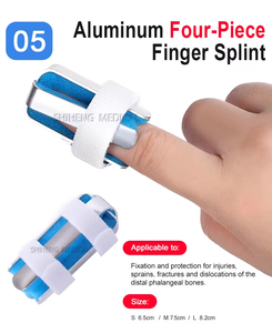 Férula de <span class=keywords><strong>mano</strong></span> ovalada de aluminio y esponja para fracturas, luxaciones, dedo gordo roto y dedo en martillo, con soporte de extensión para <span class=keywords><strong>mano</strong></span>. - Product Image 6