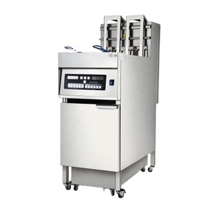 Vertical Electric Deep-frying Oven with Lifting Filtration Function Double-cylinder Shortening Oil and Soluble Deep-frying Pan - Product Image 1