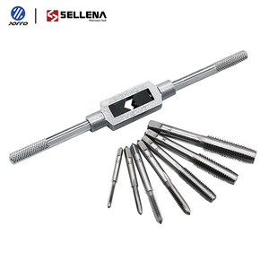 Juego de grifos y troqueles de acero HSS/ALLOY, sistema métrico, dientes finos y gruesos, tornillo y Troquel con rosca fina y gruesa, acero de aleación - Product Image 2