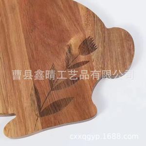 Tabla de cortar de madera de acacia, tabla de cortar de madera maciza para cocina, decoración del hogar, adorno de escritorio, duradera - Product Image 4
