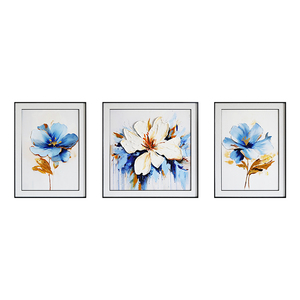 Peinture de décoration d'entrée de luxe moderne fleurs abstraites minimalistes pour salon chambre allée articles de maison Art décoratif - Product Image 3